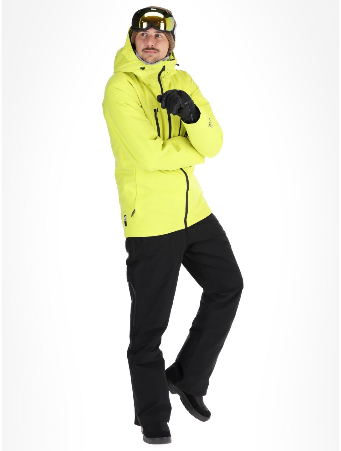 Protest, PRTTIMOTHY veste de ski hommes Limone jaune 