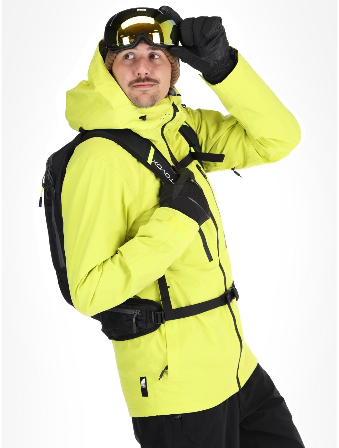 Protest, PRTTIMOTHY veste de ski hommes Limone jaune 