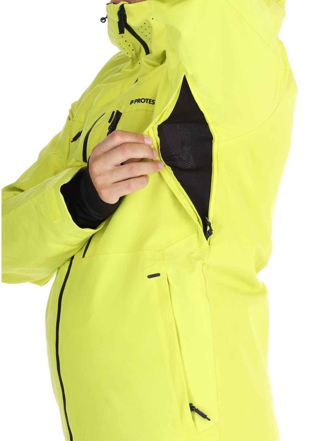 Protest, PRTTIMOTHY veste de ski hommes Limone jaune 