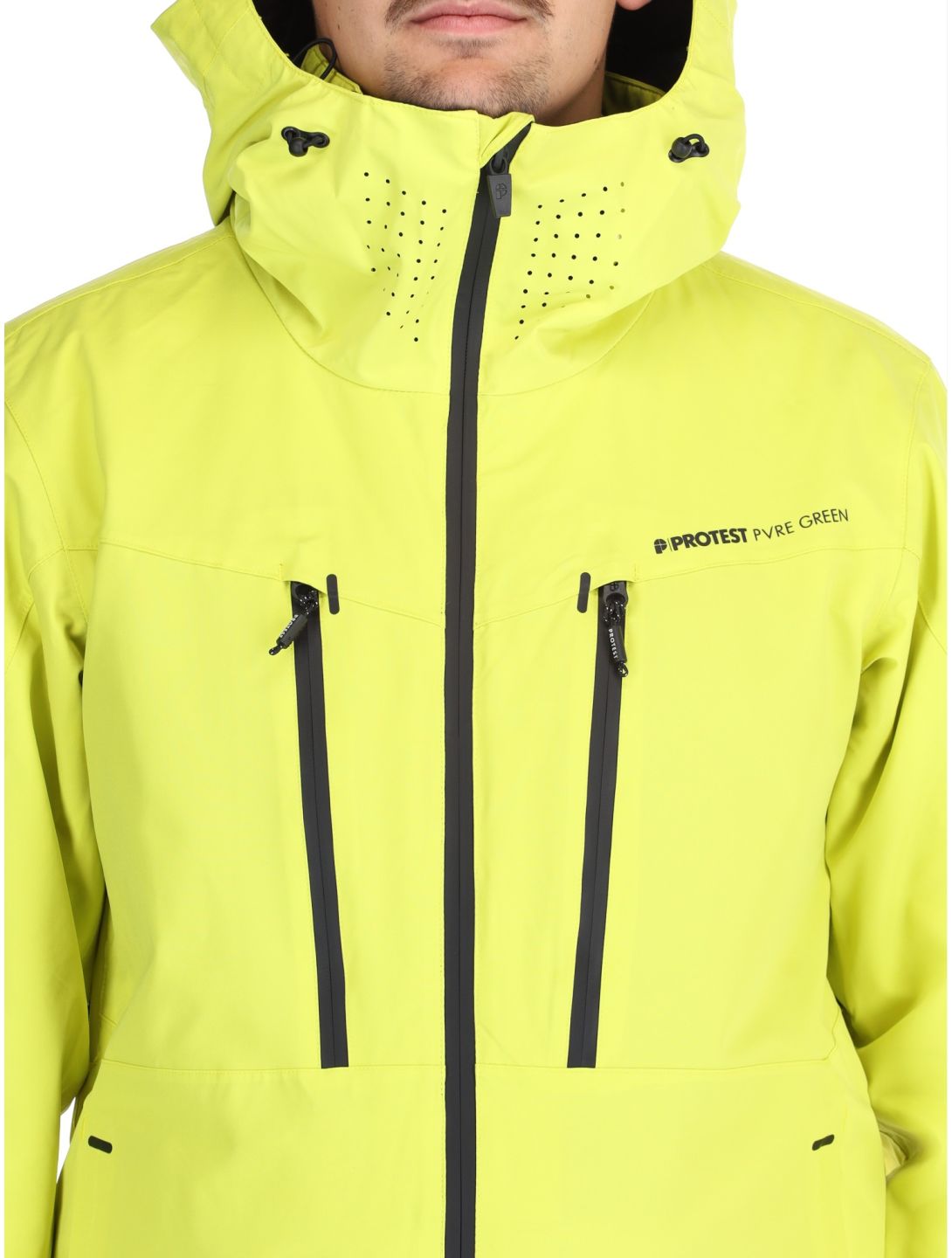 Protest, PRTTIMOTHY veste de ski hommes Limone jaune 