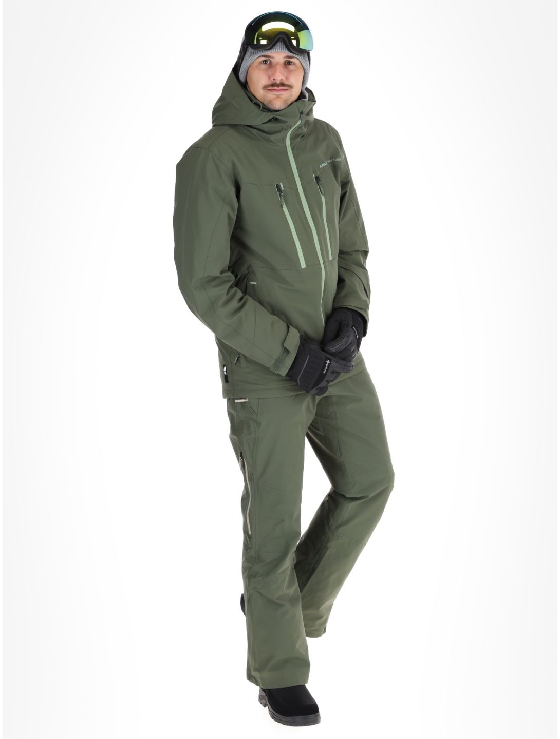 Protest, PRTTIMOTHY veste de ski hommes Thyme vert 