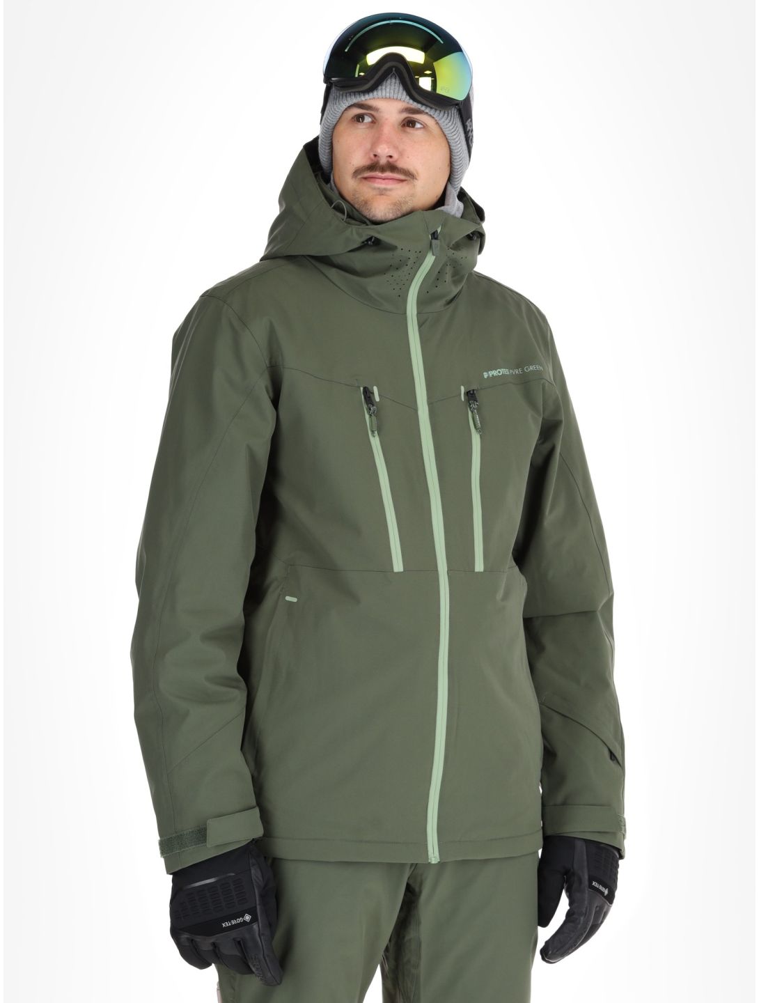 Protest, PRTTIMOTHY veste de ski hommes Thyme vert 