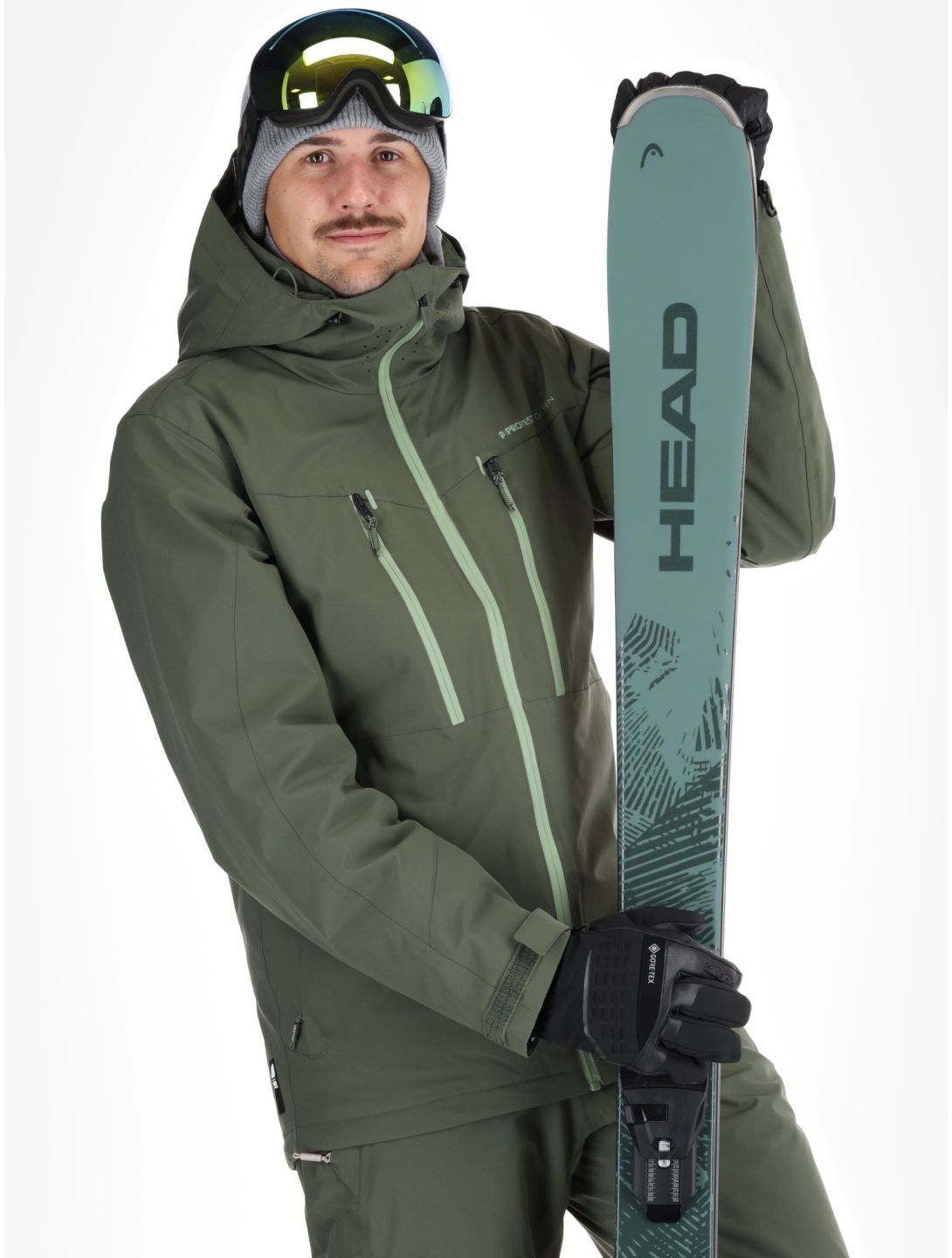 Protest, PRTTIMOTHY veste de ski hommes Thyme vert 