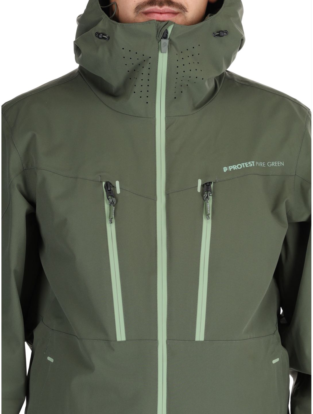 Protest, PRTTIMOTHY veste de ski hommes Thyme vert 