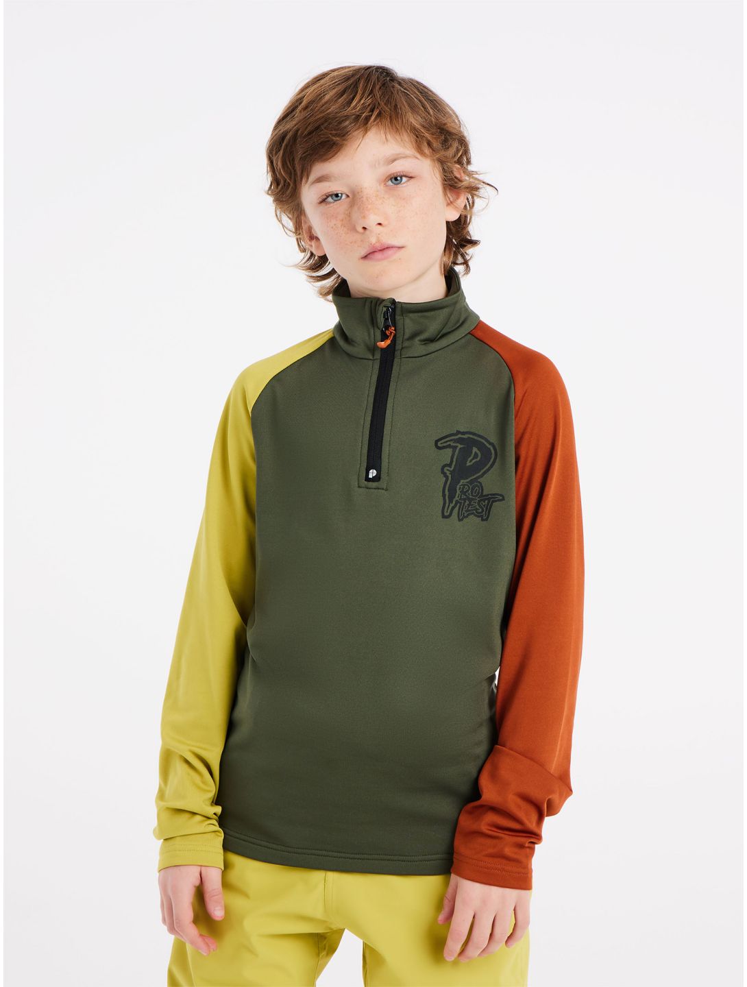 Protest, Prtvalki Jr pull de ski enfants Thyme vert 