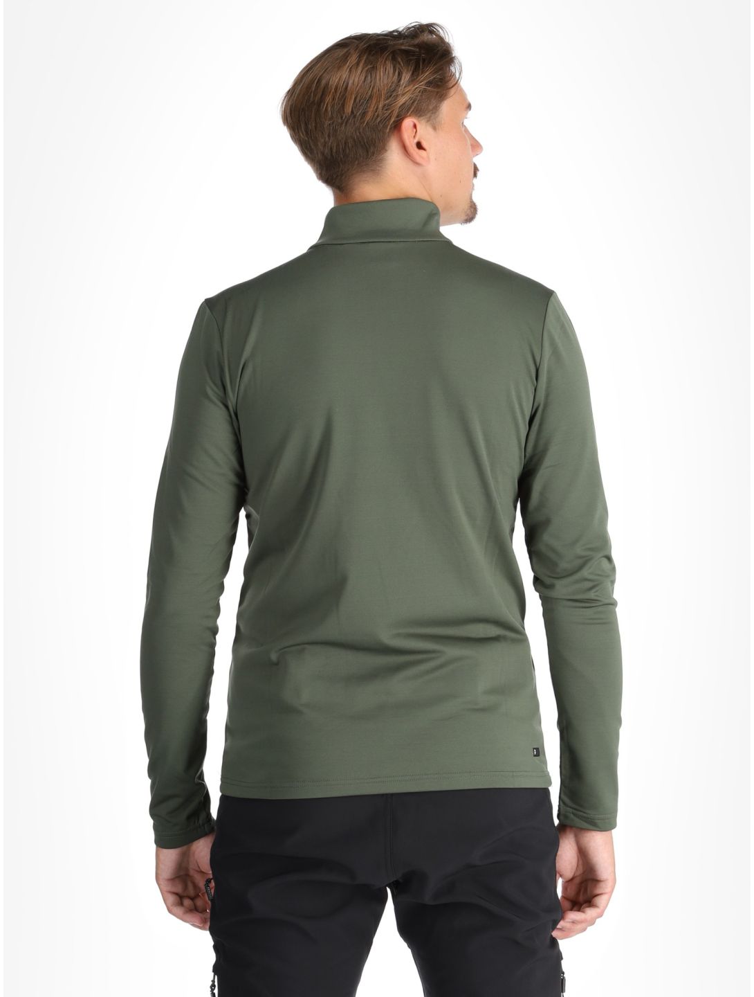 Protest, REWILL 1/4 zip top pull de ski hommes Thyme vert 