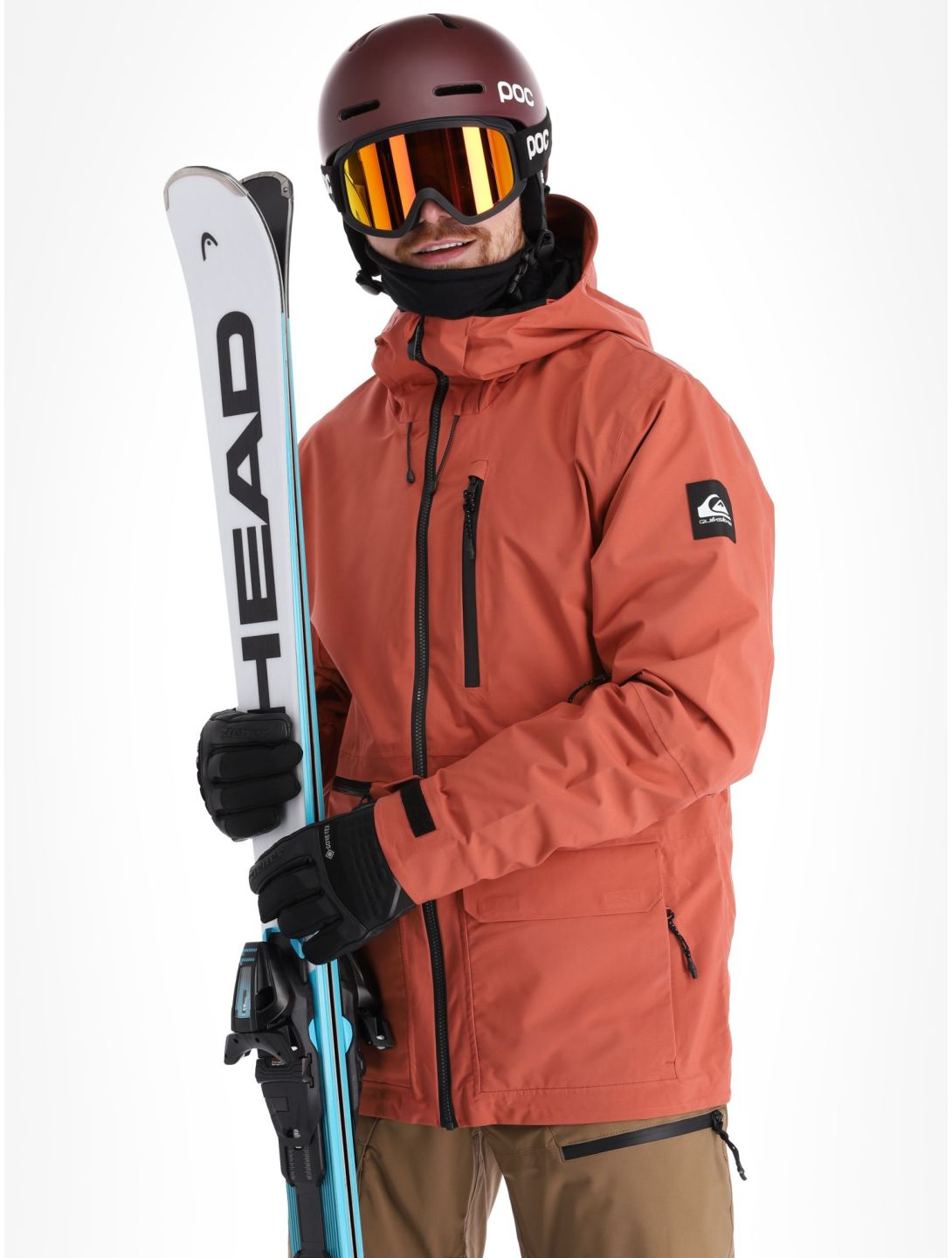 Quiksilver, Carlson veste de ski hommes Marsala rouge 