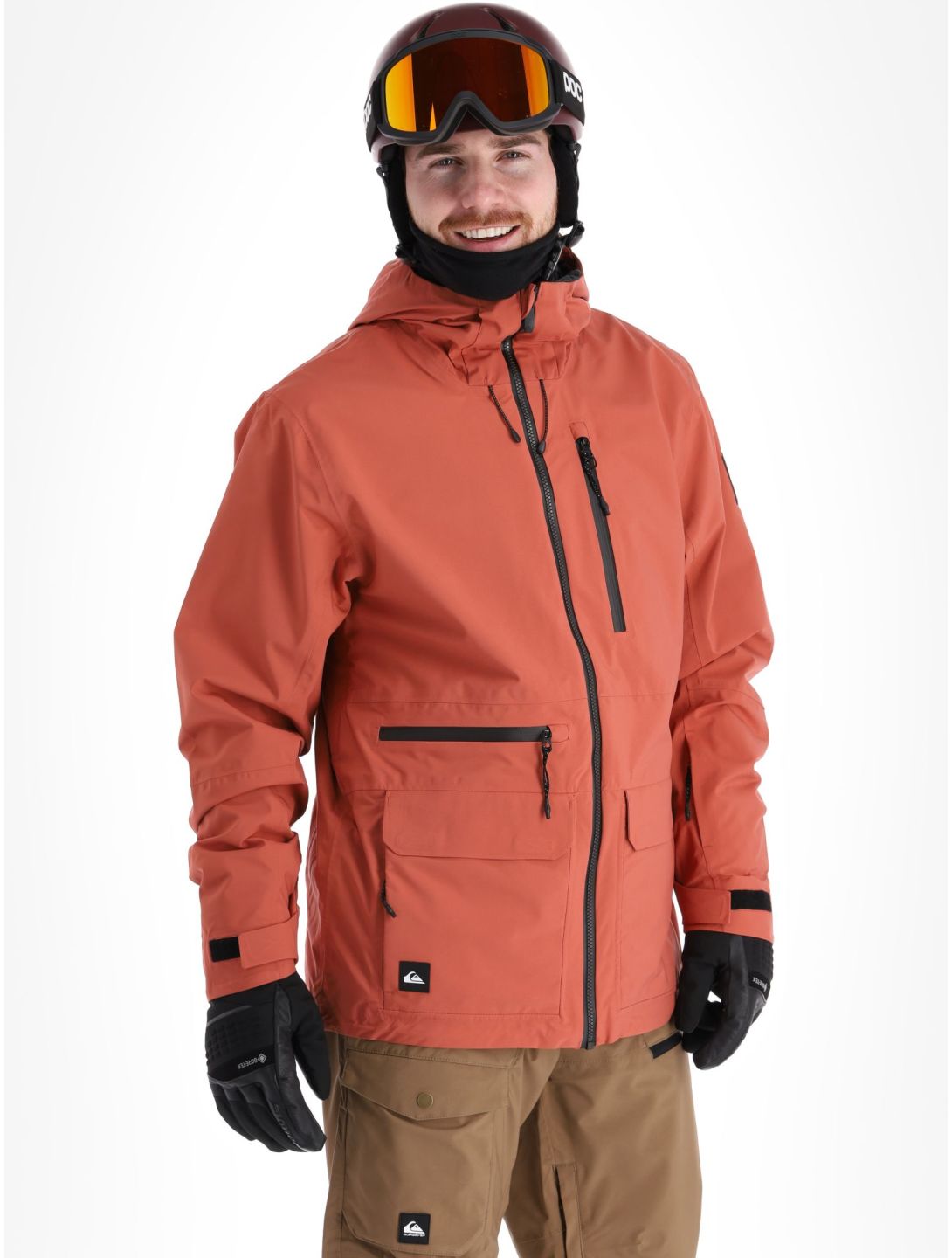 Quiksilver, Carlson veste de ski hommes Marsala rouge 