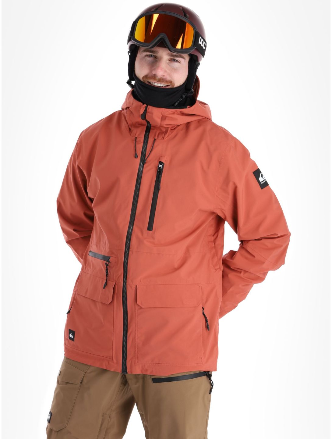 Quiksilver, Carlson veste de ski hommes Marsala rouge 