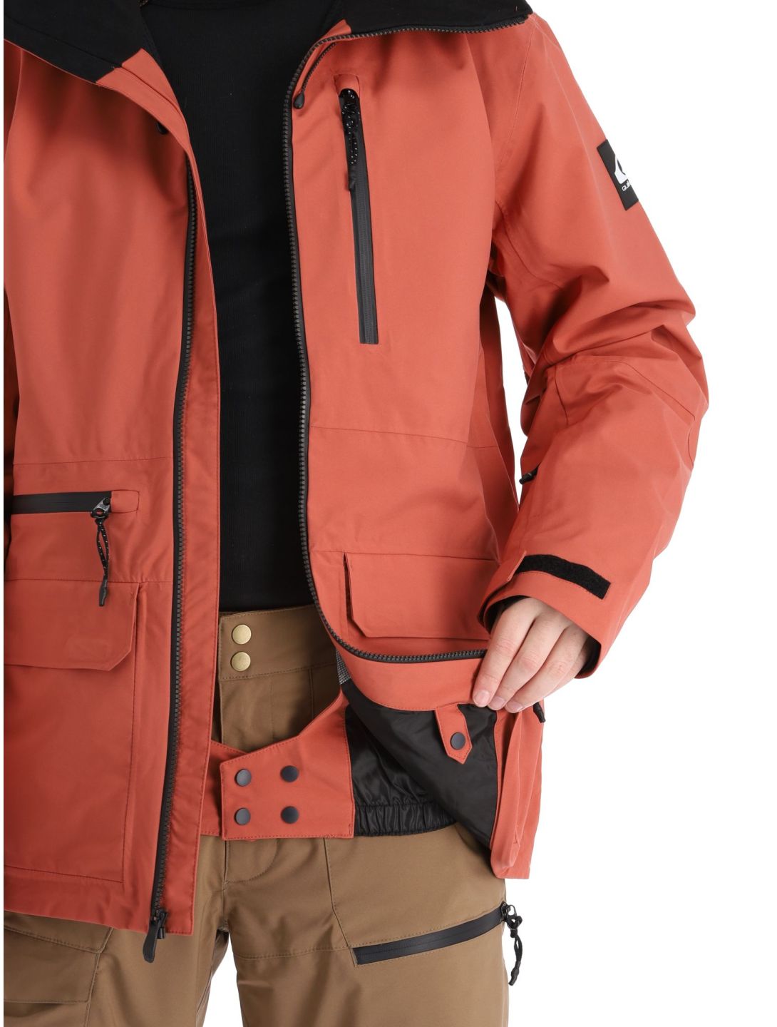 Quiksilver, Carlson veste de ski hommes Marsala rouge 