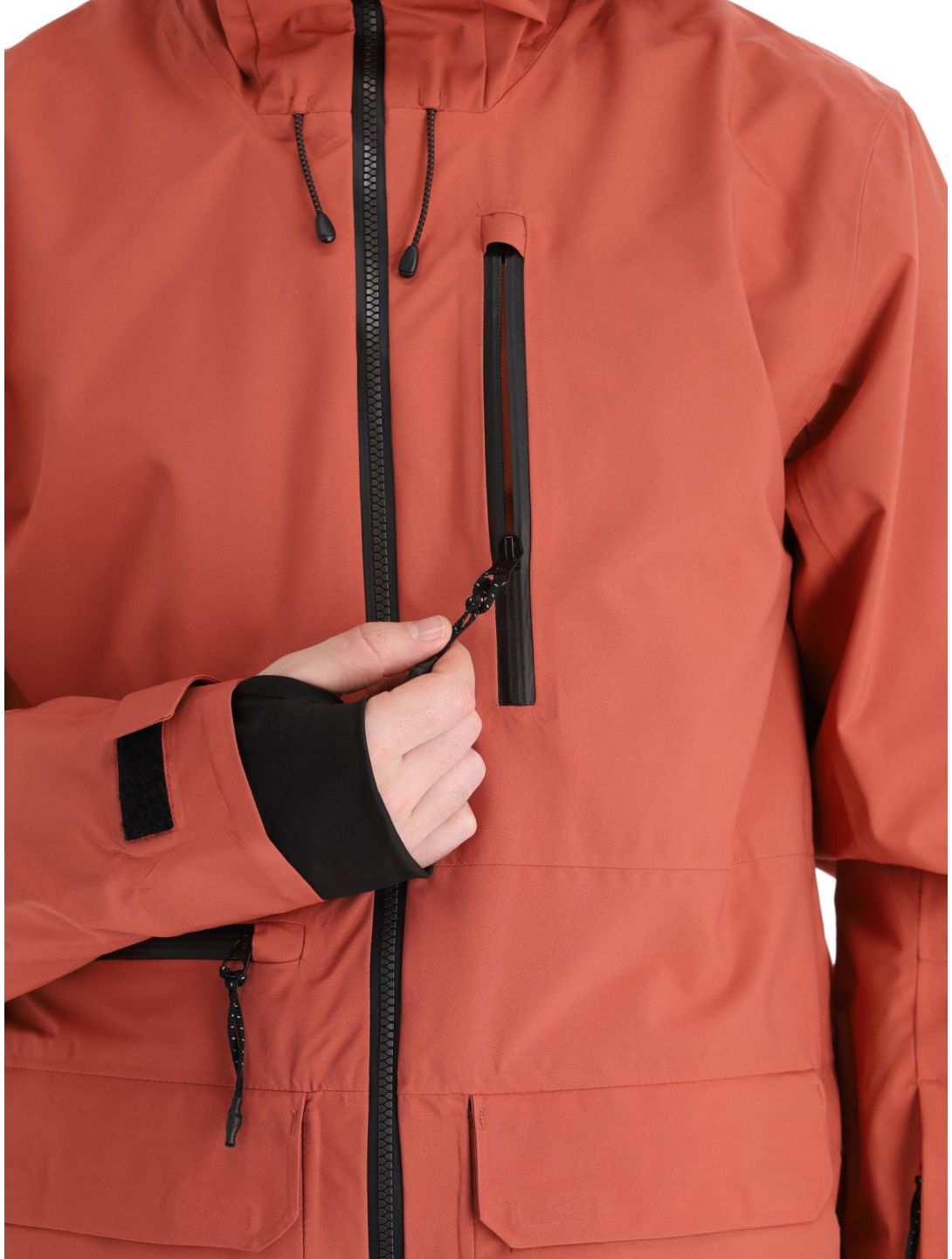 Quiksilver, Carlson veste de ski hommes Marsala rouge 