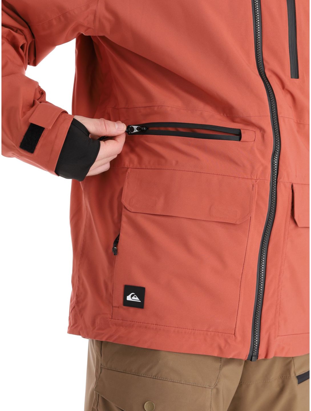 Quiksilver, Carlson veste de ski hommes Marsala rouge 