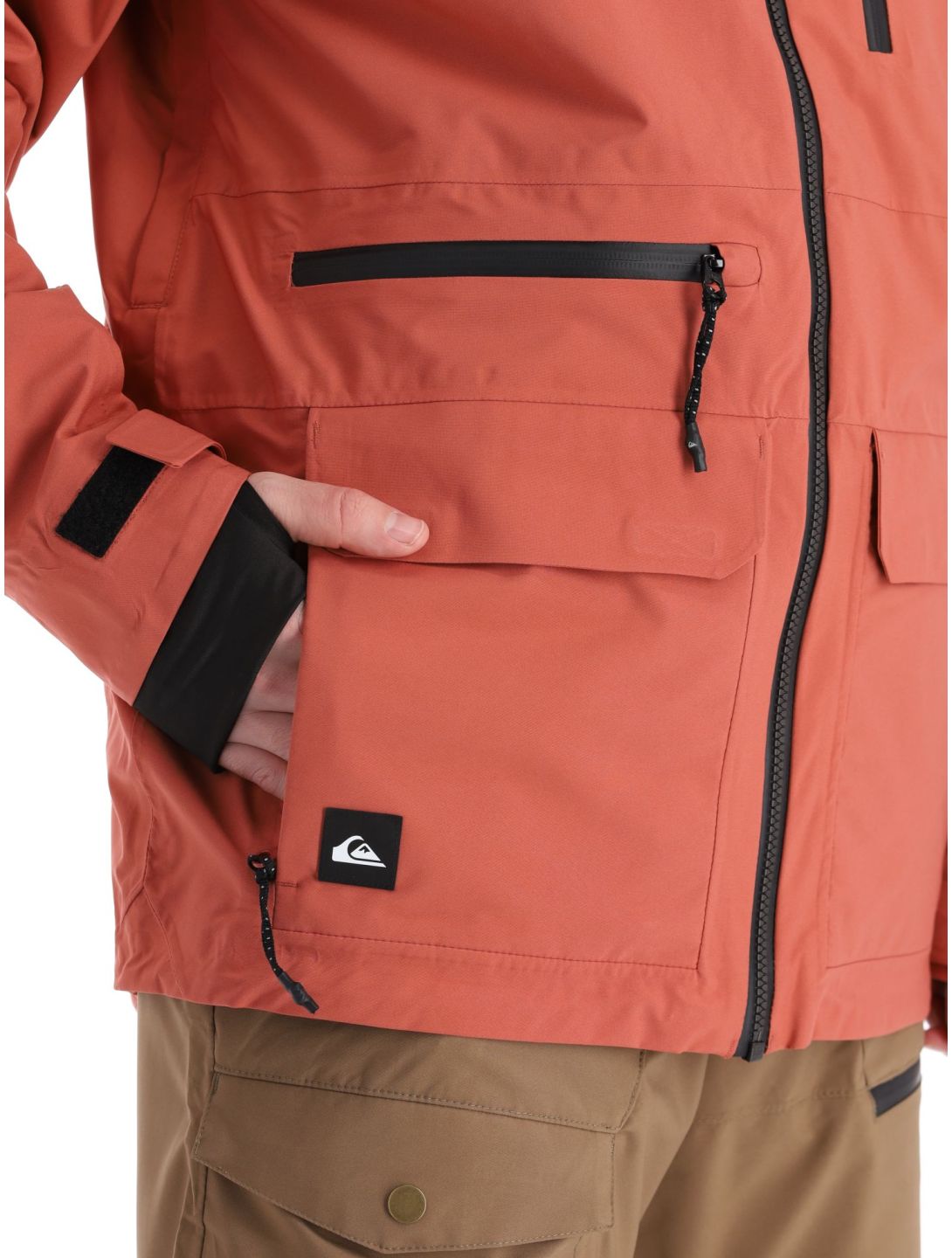 Quiksilver, Carlson veste de ski hommes Marsala rouge 