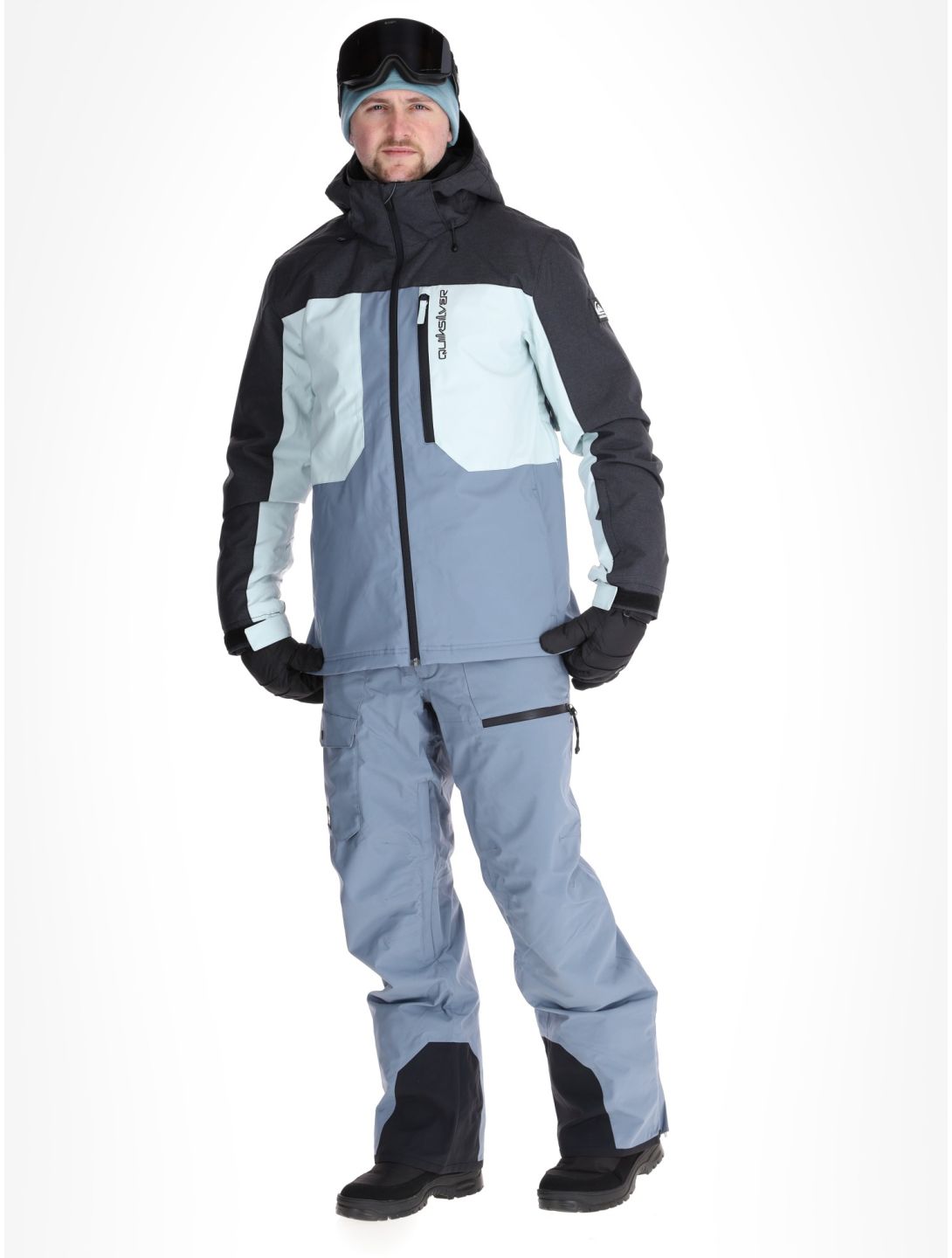 Quiksilver, Dawson veste de ski hommes Flint Stone gris 