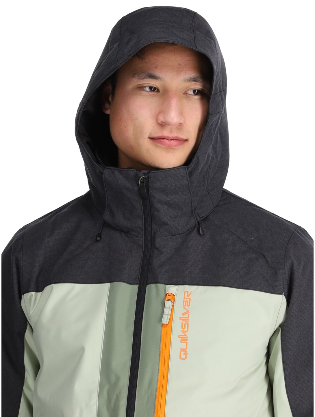 Quiksilver, Dawson veste de ski hommes Sea Spray noir, vert 