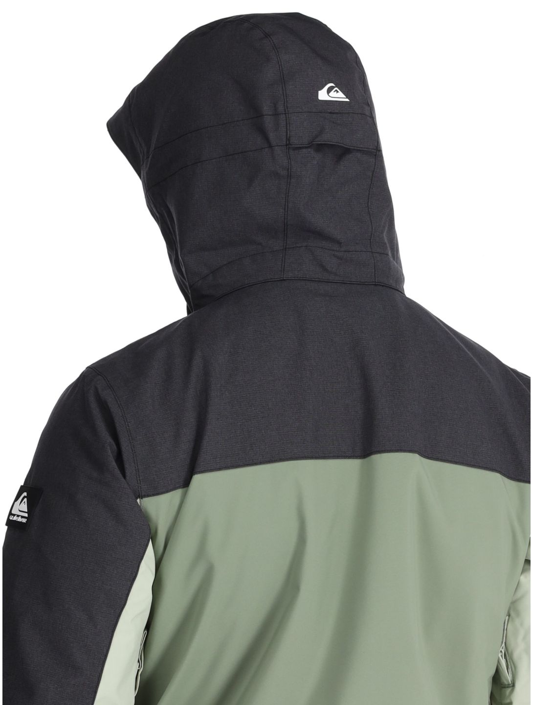 Quiksilver, Dawson veste de ski hommes Sea Spray noir, vert 