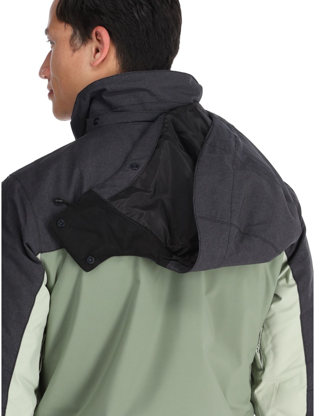 Quiksilver, Dawson veste de ski hommes Sea Spray noir, vert 