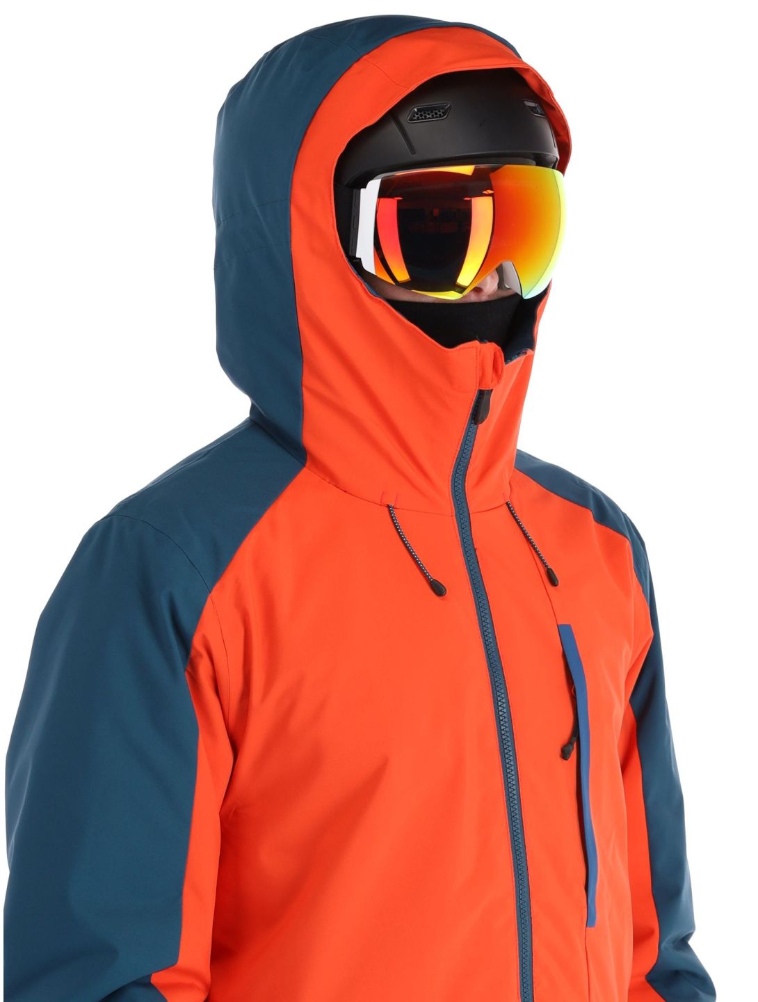 Quiksilver, Mission Block veste de ski hommes Grenadine noir, rouge 