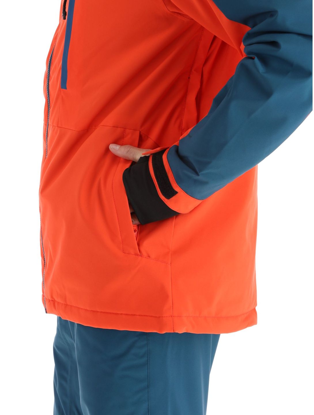 Quiksilver, Mission Block veste de ski hommes Grenadine noir, rouge 