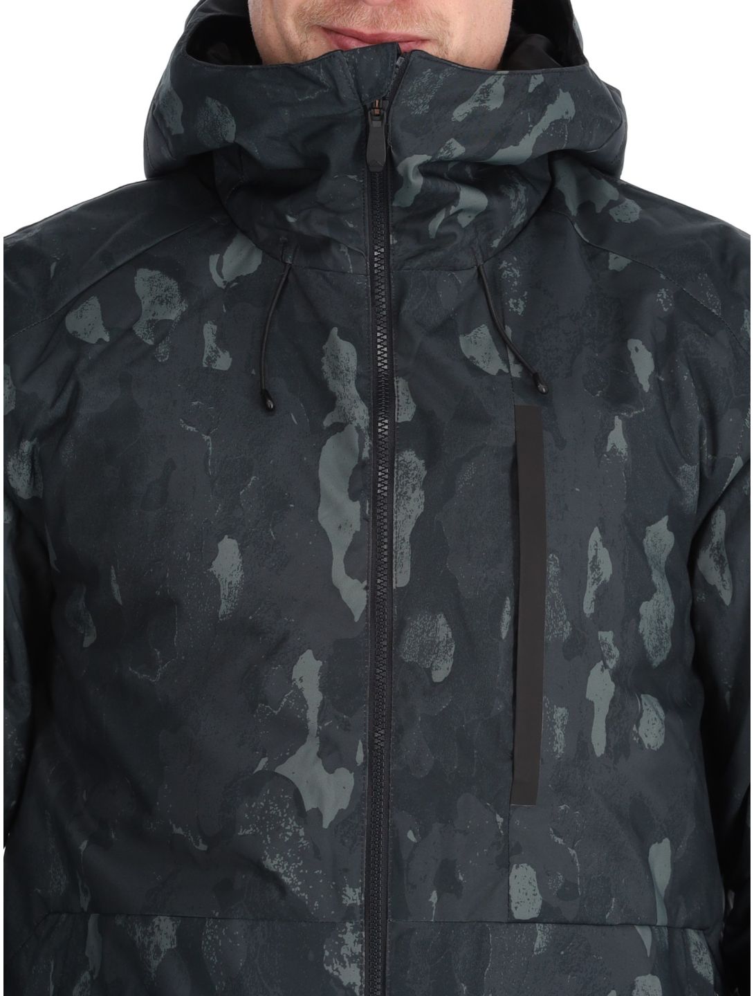 Quiksilver, Mission Printed veste de ski hommes Nature Zoom Dark Shadow noir 