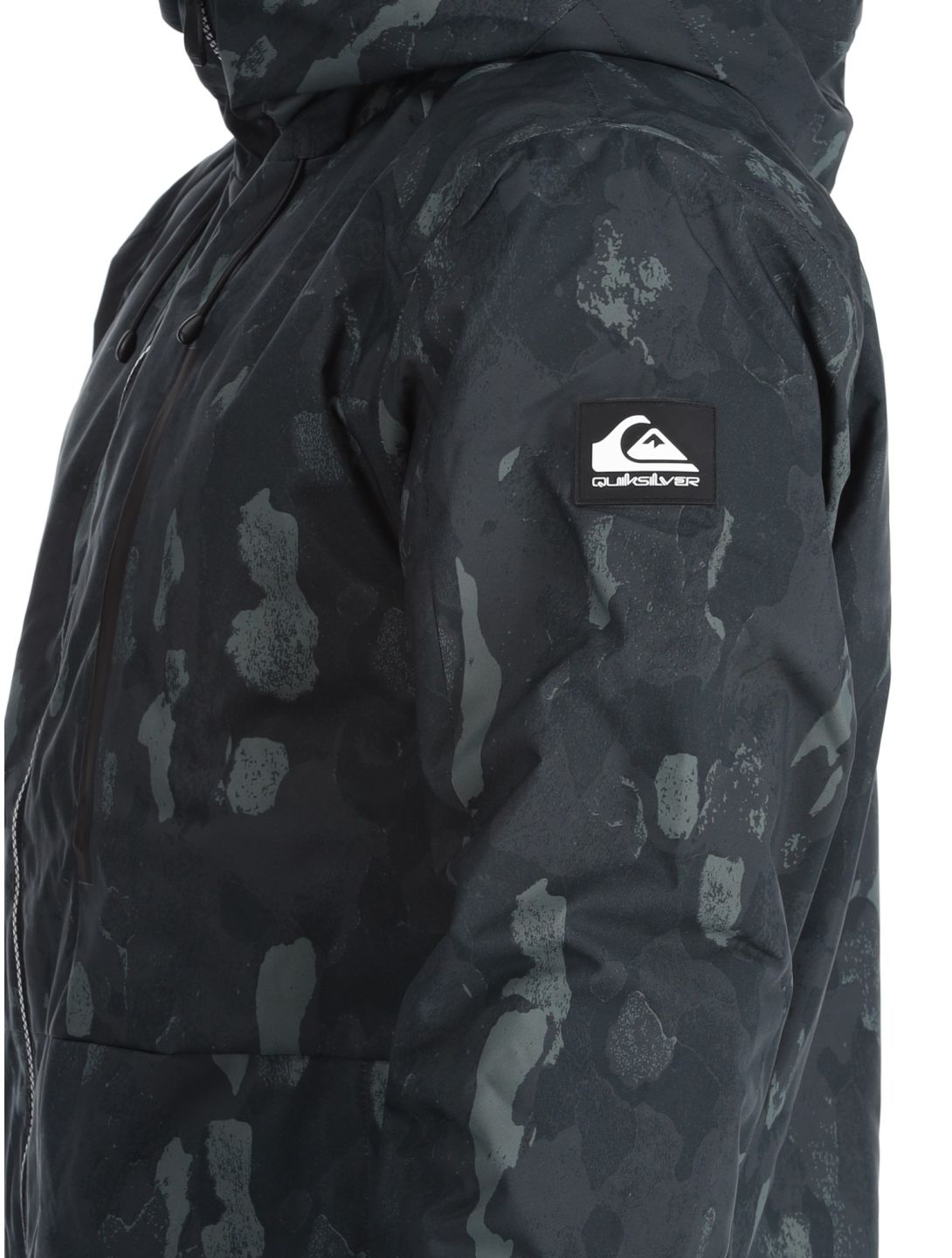 Quiksilver, Mission Printed veste de ski hommes Nature Zoom Dark Shadow noir 