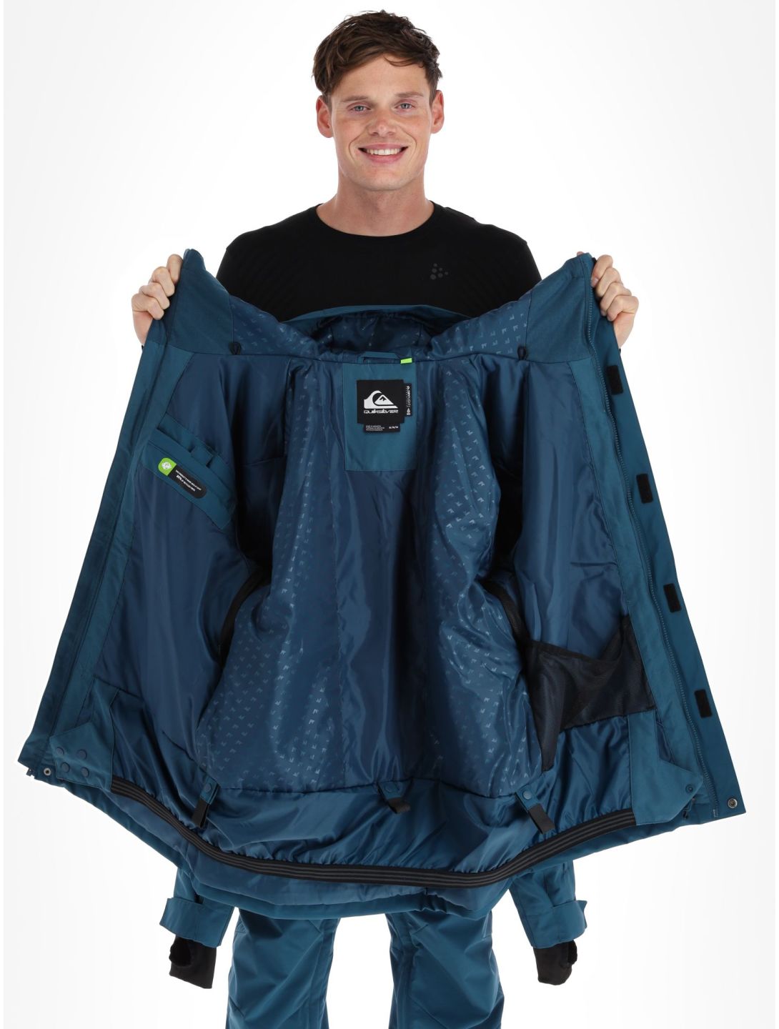 Quiksilver, Mission Solid veste de ski hommes Majolica Blue bleu 