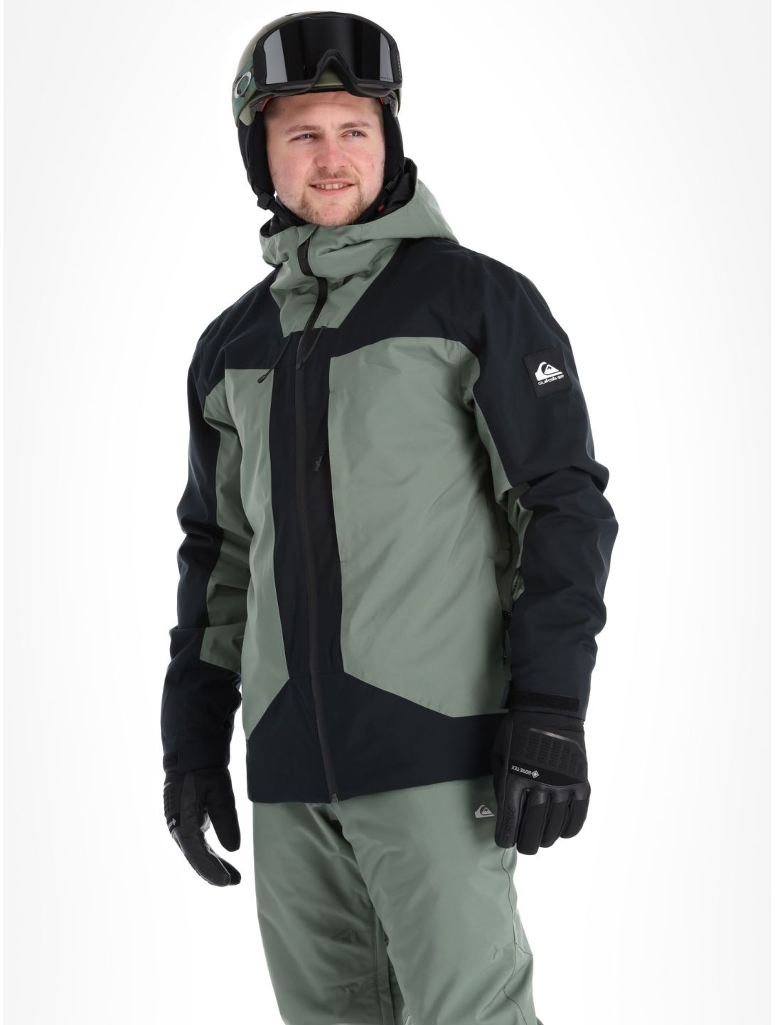 Quiksilver, Muldrow veste de ski hommes True Black noir, vert 