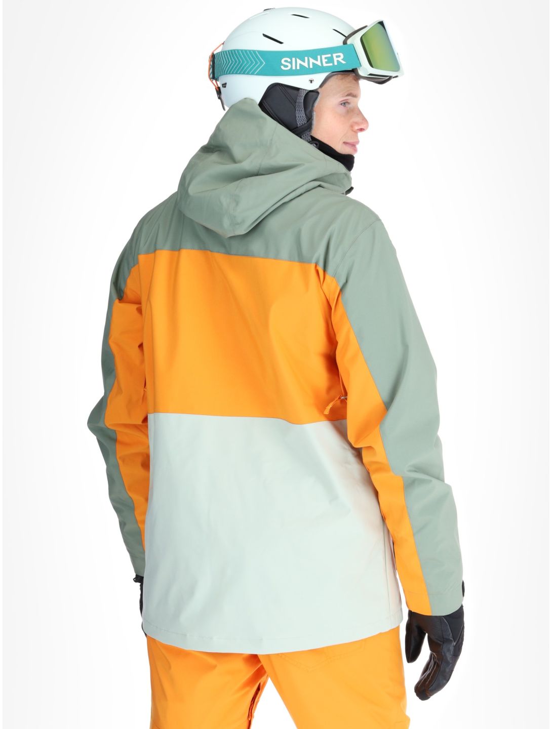 Quiksilver, Sycamore veste de ski hommes Sea Spray orange, vert 