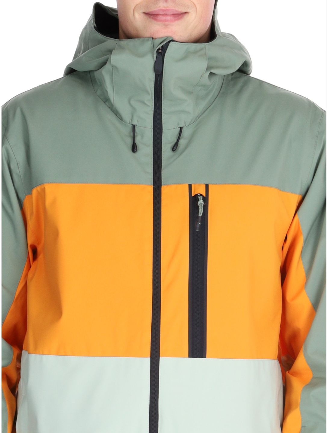 Quiksilver, Sycamore veste de ski hommes Sea Spray orange, vert 