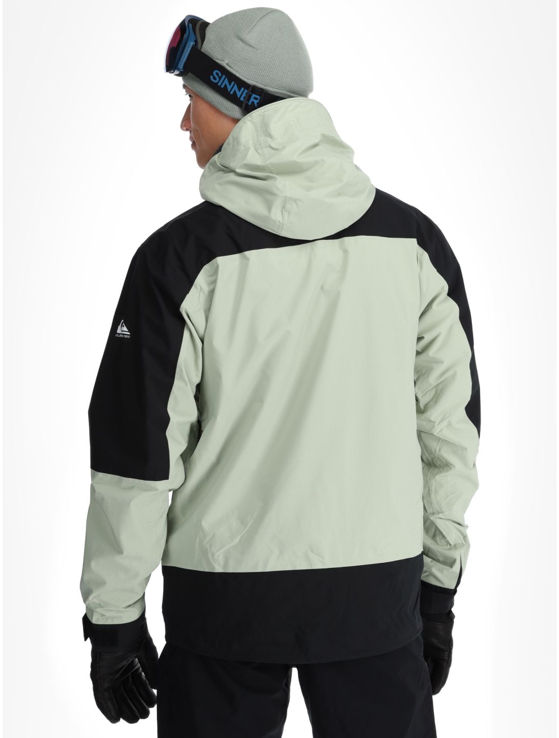 Quiksilver, Ultralight 20K veste de ski hommes Desert Sage noir, vert 