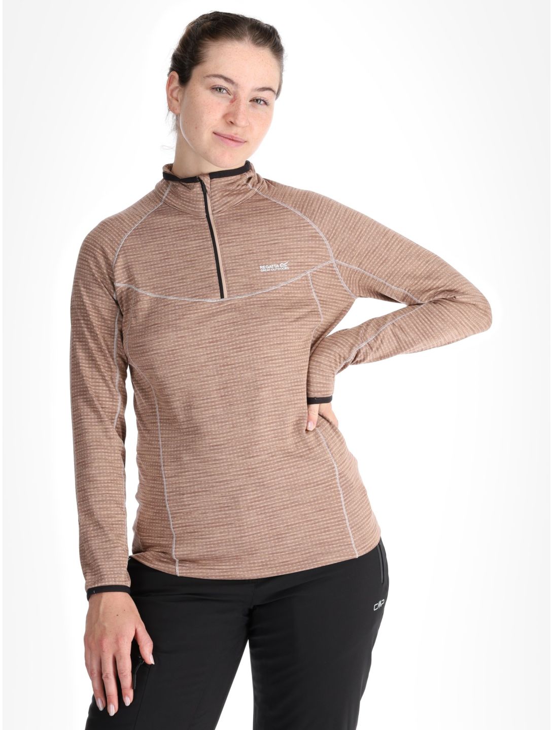 Regatta, Yonder II pull de ski femmes Warm Taupe beige 