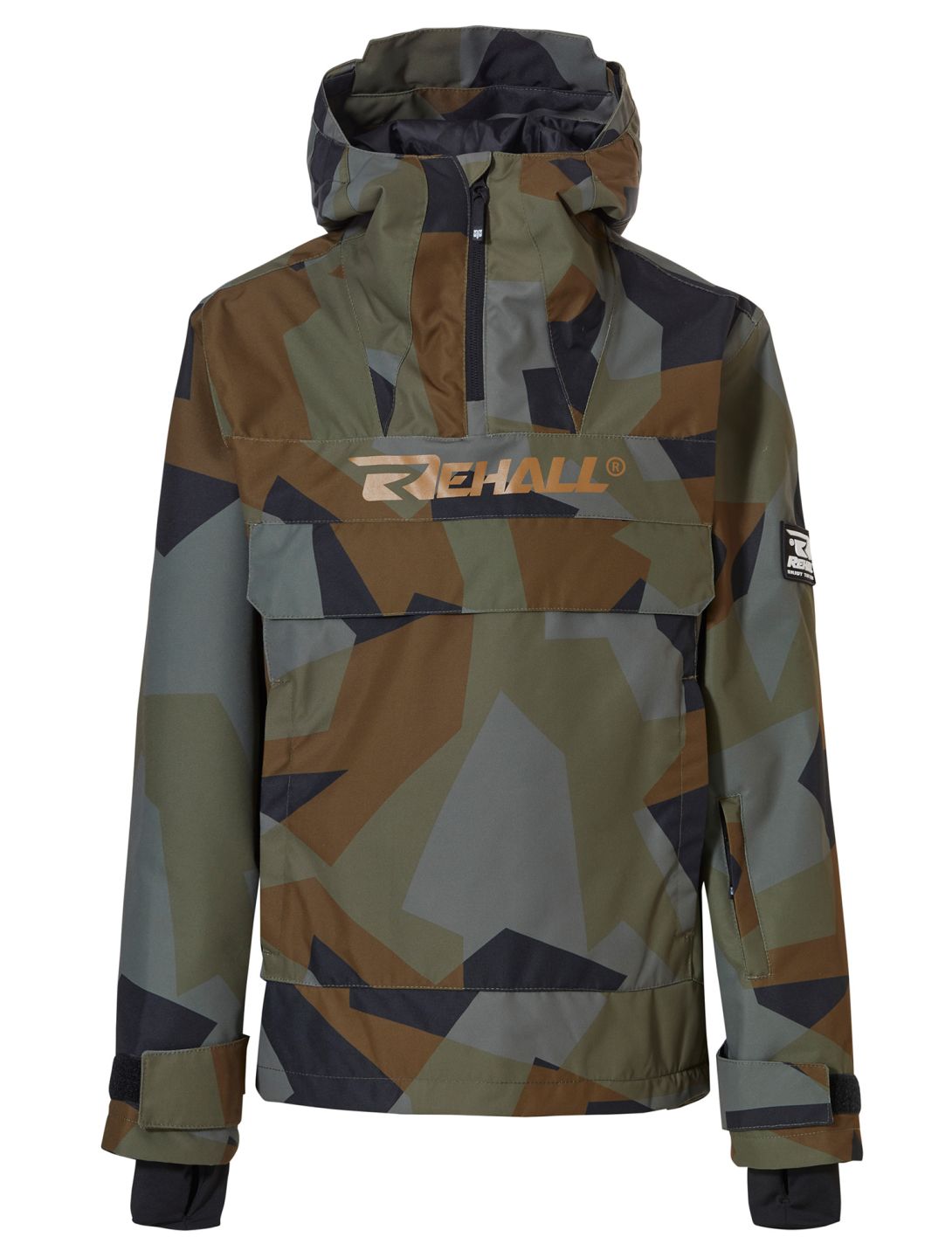 Rehall, Artrix-R-Jr. anorak d'hiver enfants Camo Olive vert 