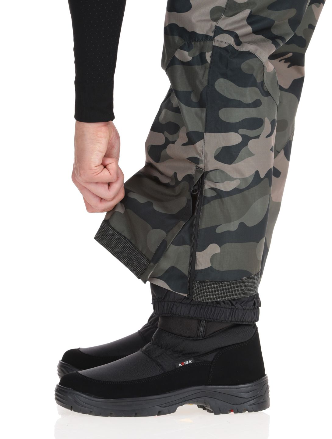 Rehall, Backbone-R pantalon de ski hommes Camo Black noir, vert 