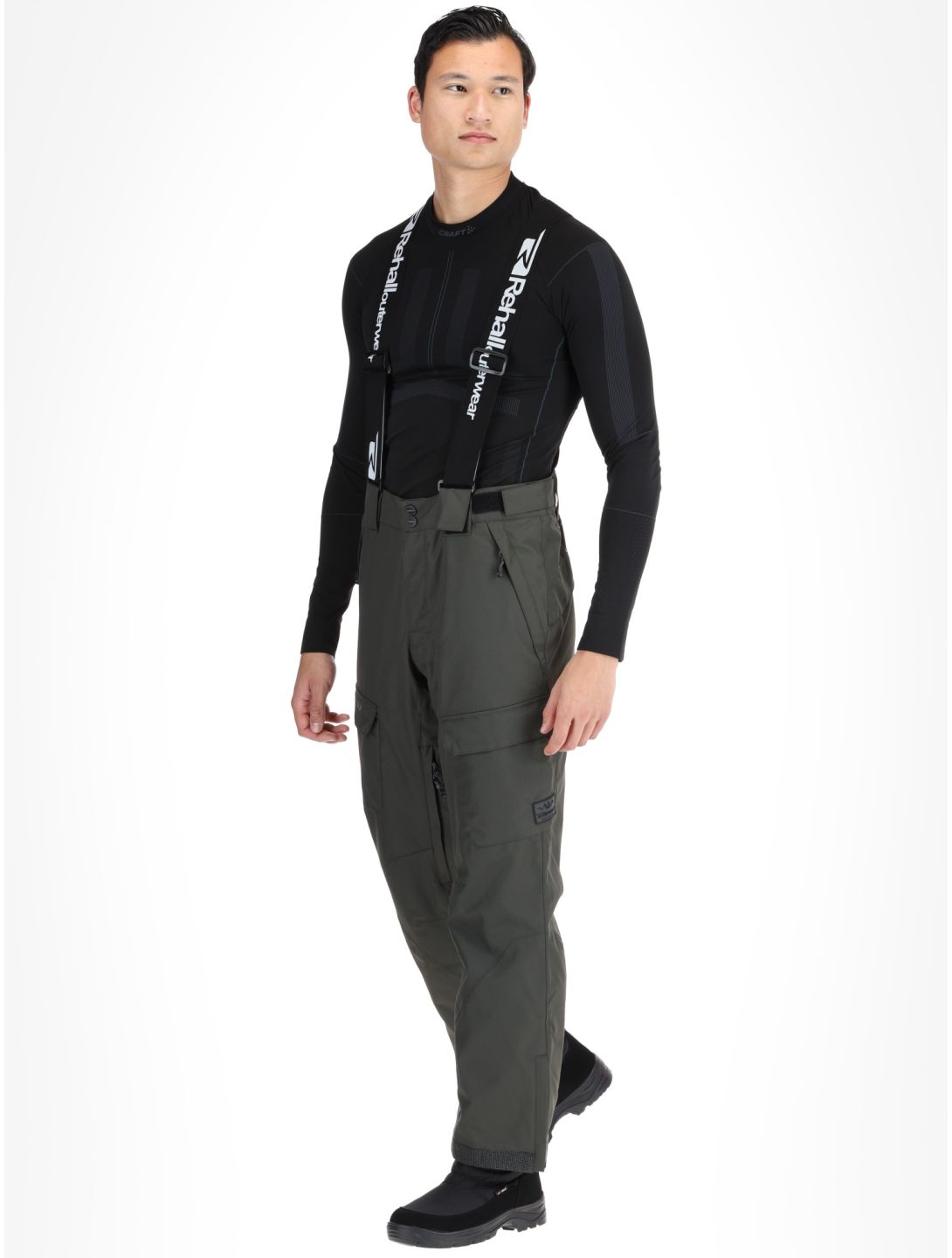 Rehall, Backbone-R pantalon de ski hommes Graphite gris 