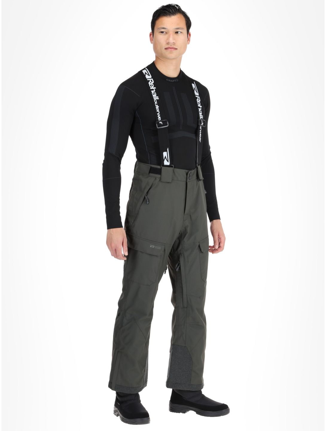 Rehall, Backbone-R pantalon de ski hommes Graphite gris 