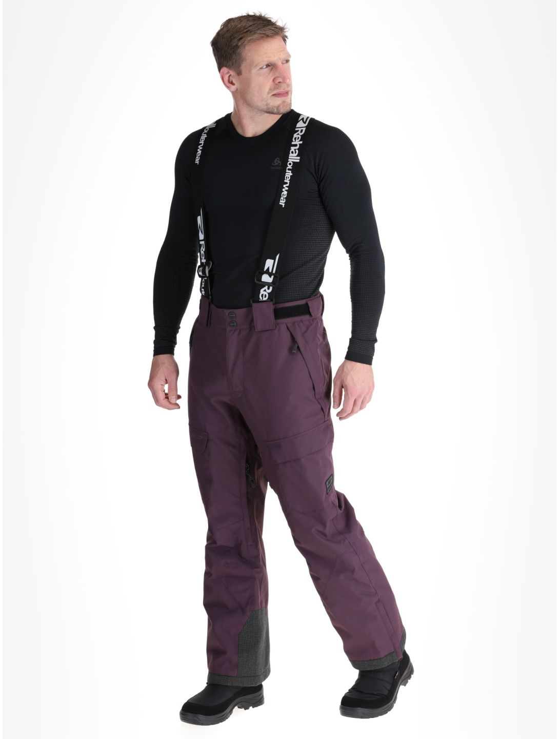 Rehall, Backbone-R pantalon de ski hommes Plum Perfect violet 