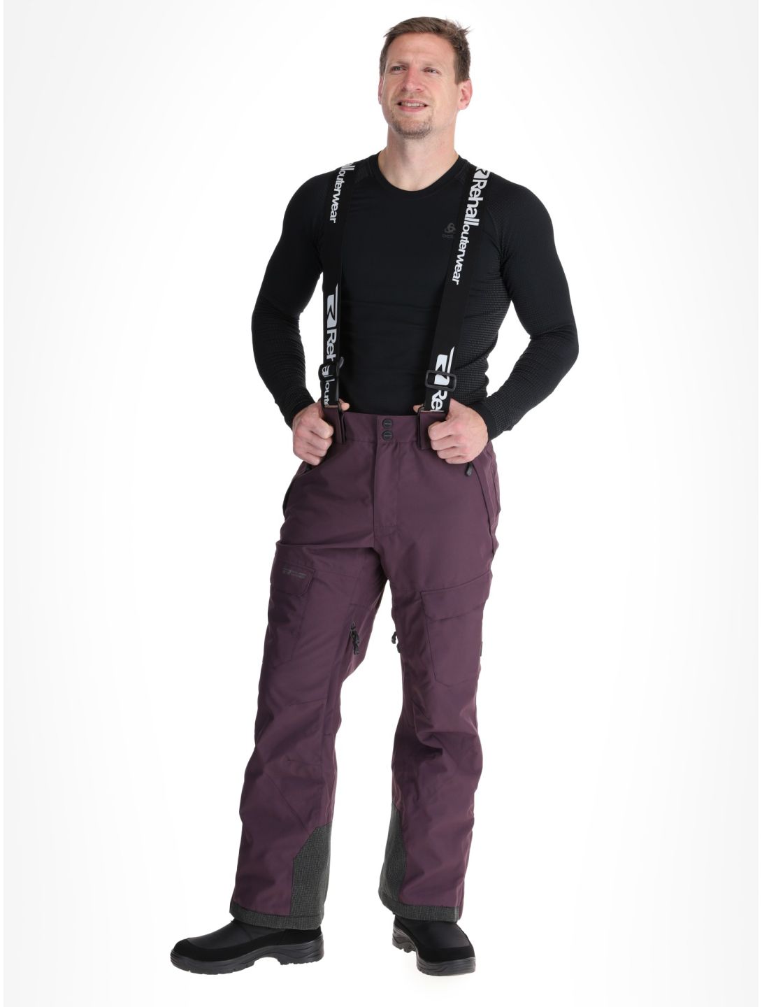 Rehall, Backbone-R pantalon de ski hommes Plum Perfect violet 