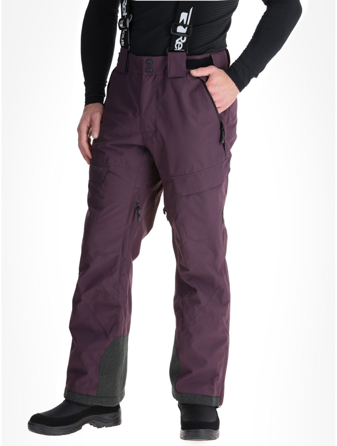 Rehall, Backbone-R pantalon de ski hommes Plum Perfect violet 