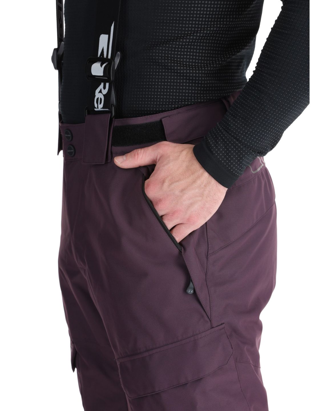 Rehall, Backbone-R pantalon de ski hommes Plum Perfect violet 