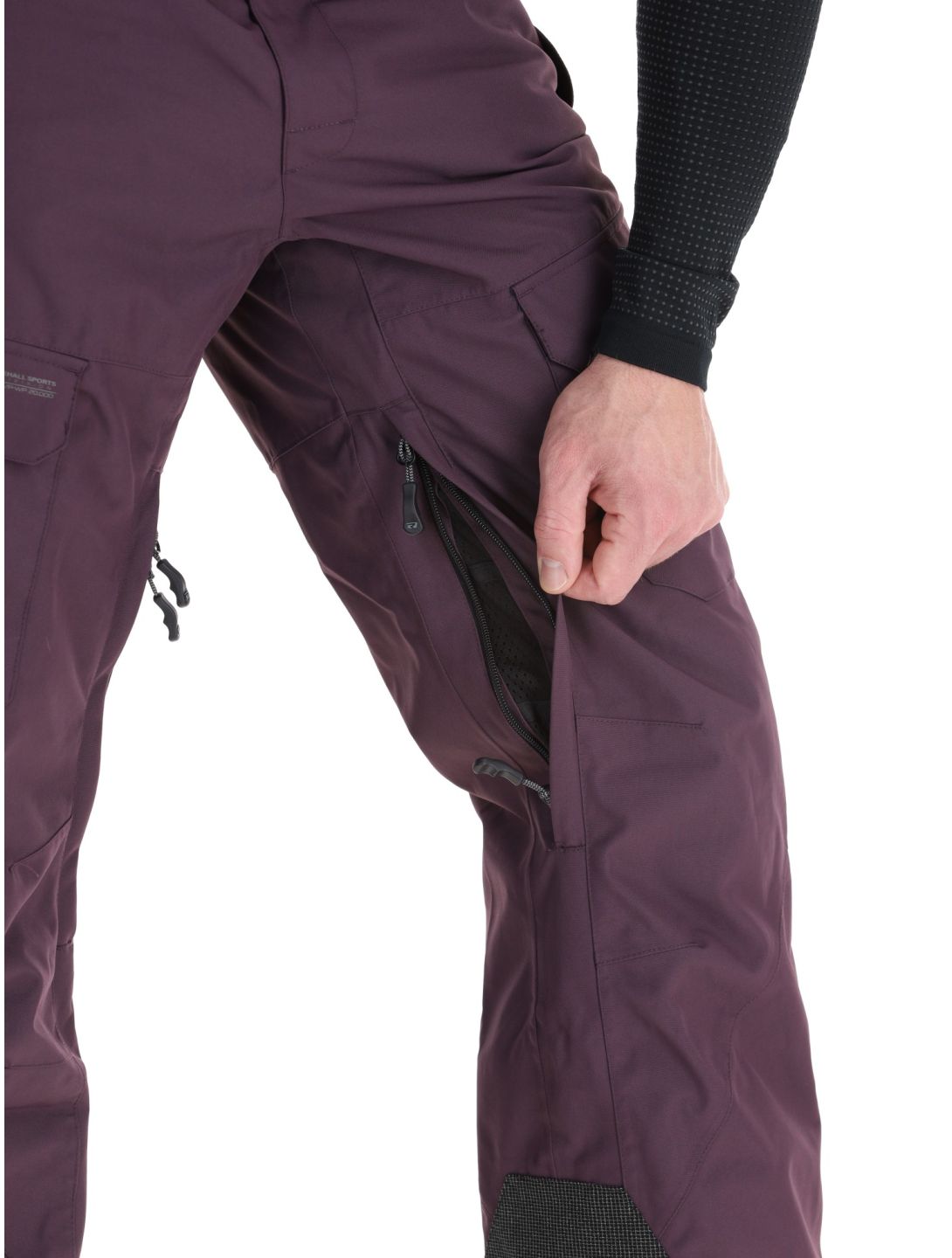 Rehall, Backbone-R pantalon de ski hommes Plum Perfect violet 