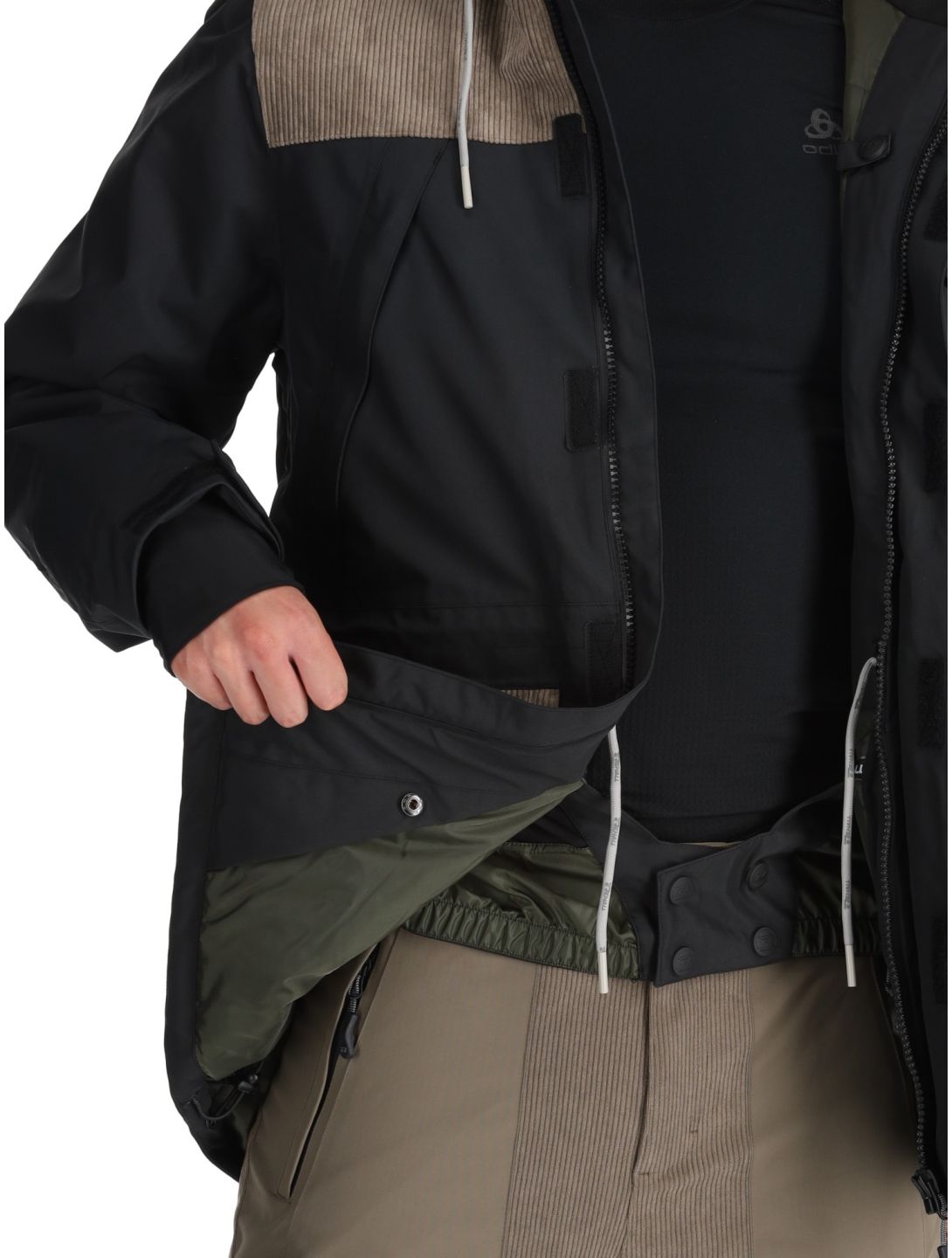 Rehall, Bruce-R veste de ski hommes Black beige, noir 