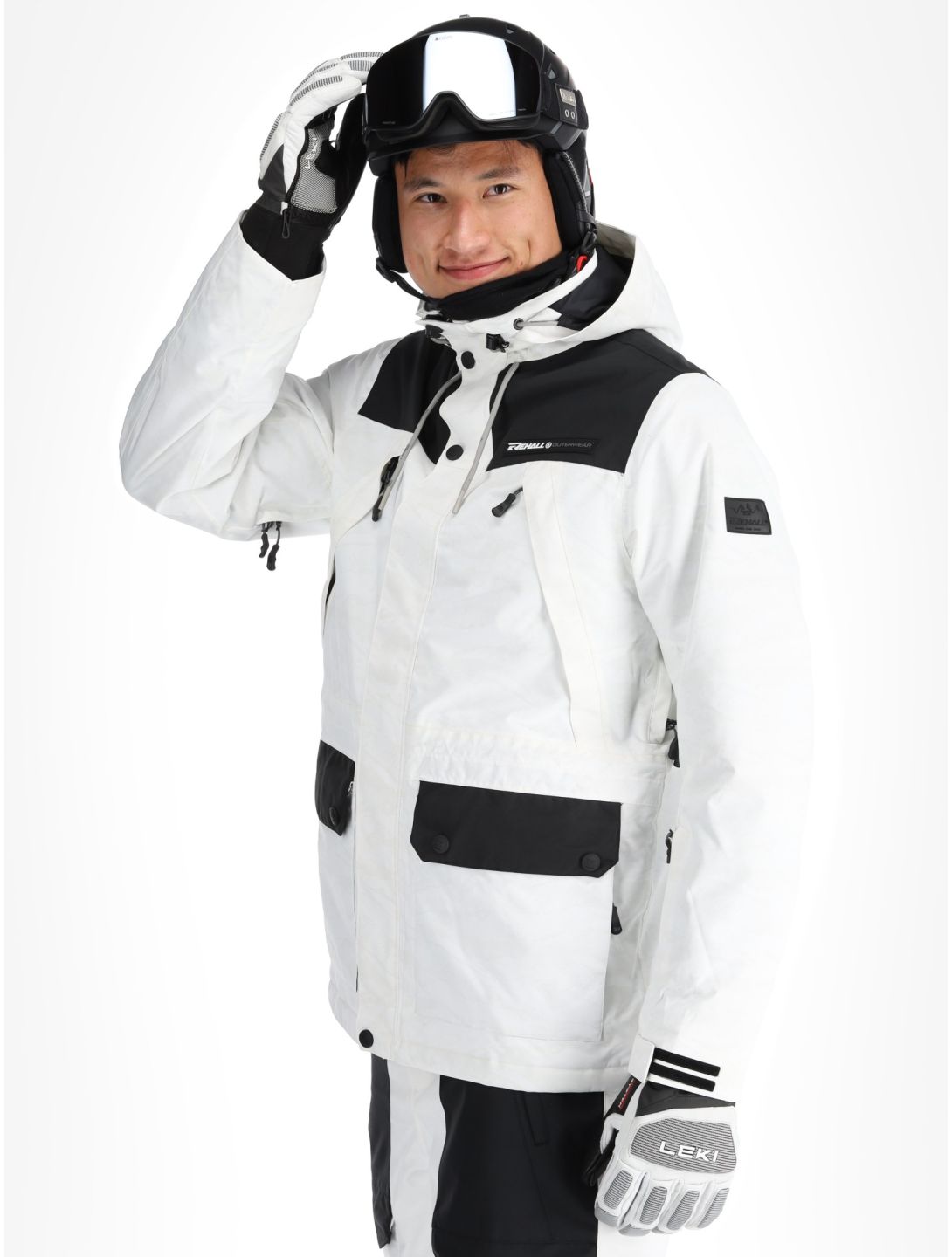 Rehall, Bruce-R veste de ski hommes White Mountains blanc 