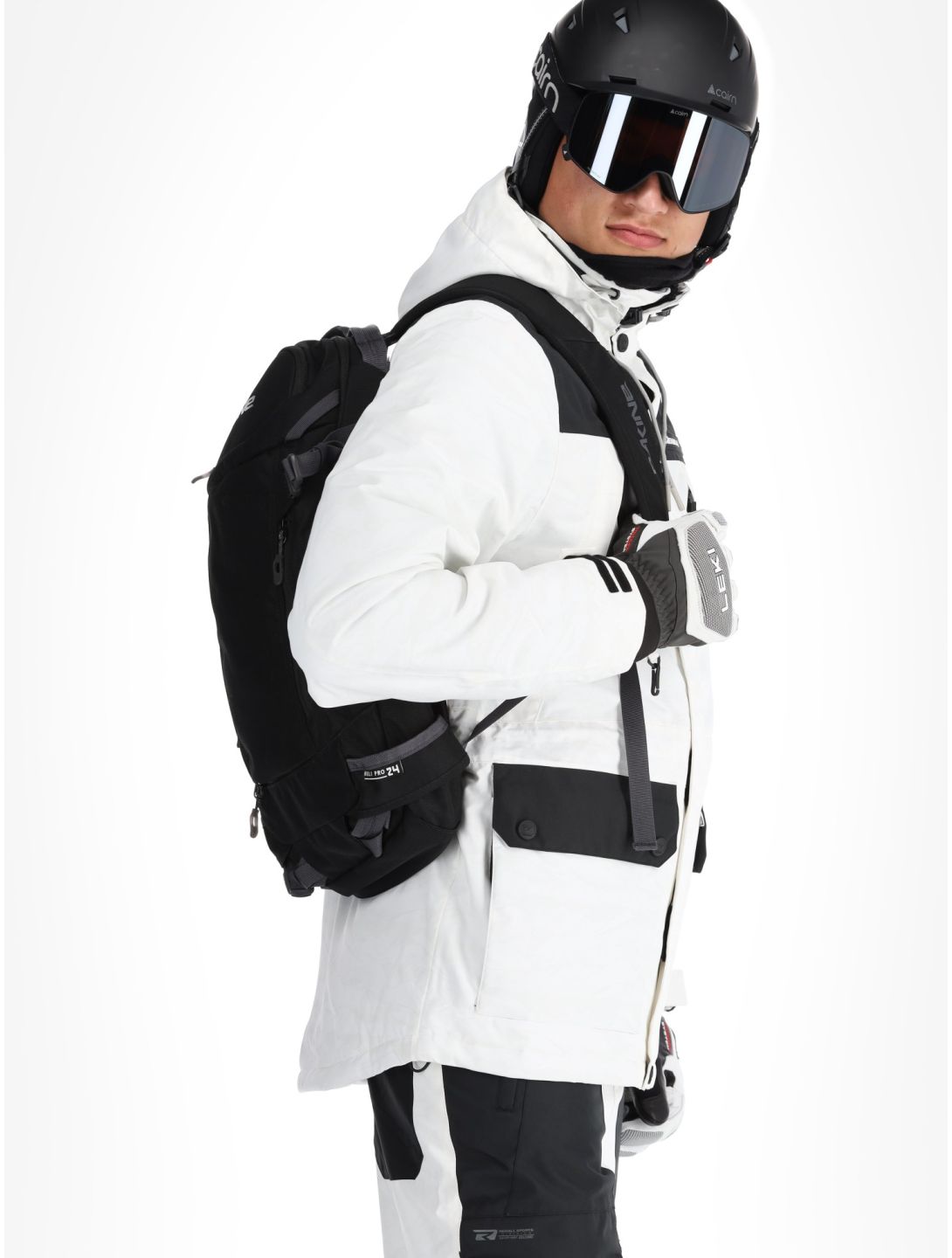 Rehall, Bruce-R veste de ski hommes White Mountains blanc 