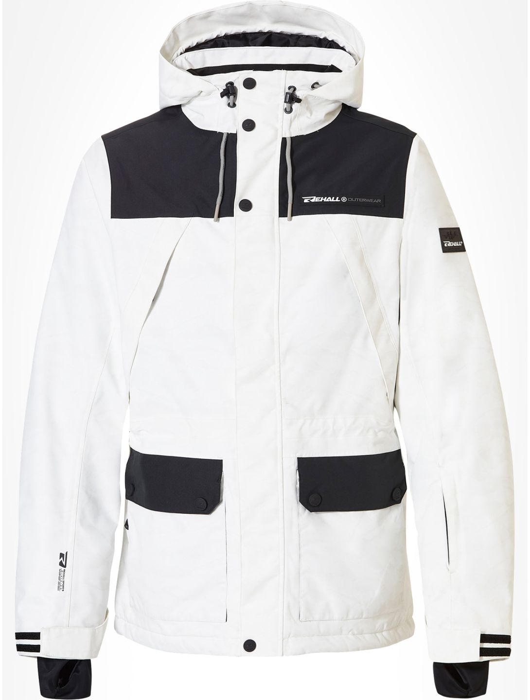 Rehall, Bruce-R veste de ski hommes White Mountains blanc 