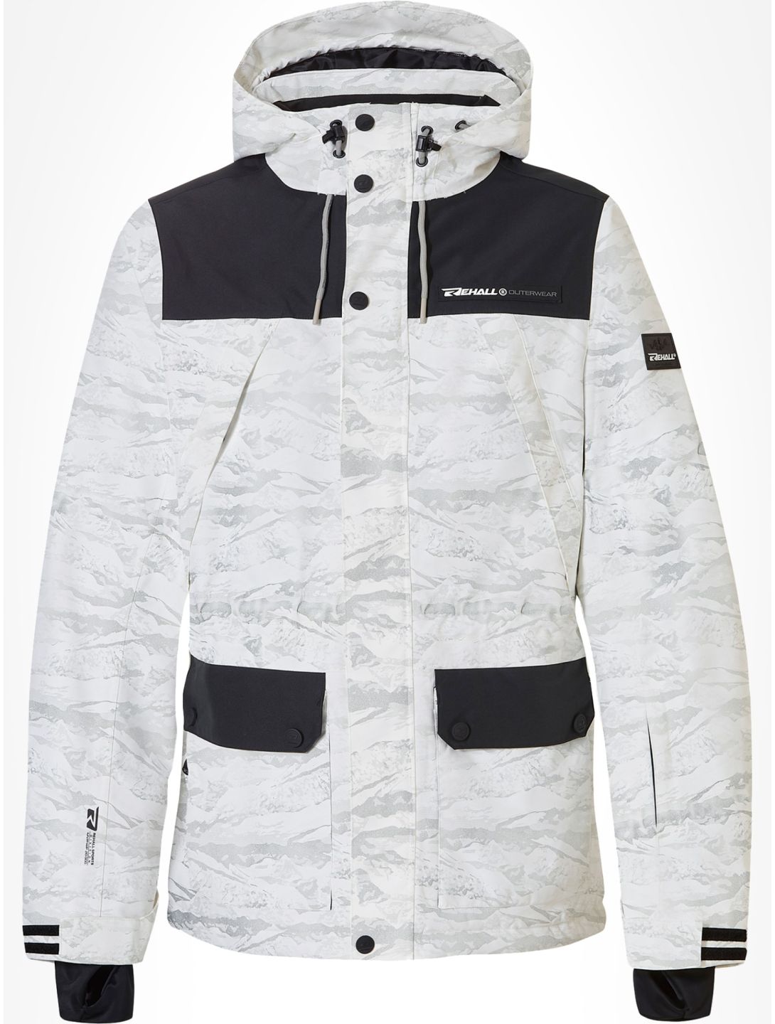 Rehall, Bruce-R veste de ski hommes White Mountains blanc 