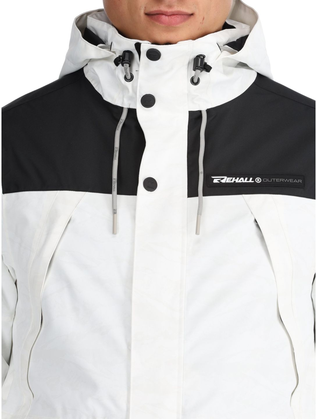 Rehall, Bruce-R veste de ski hommes White Mountains blanc 