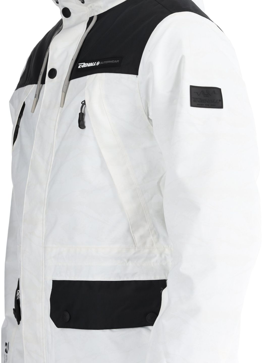 Rehall, Bruce-R veste de ski hommes White Mountains blanc 