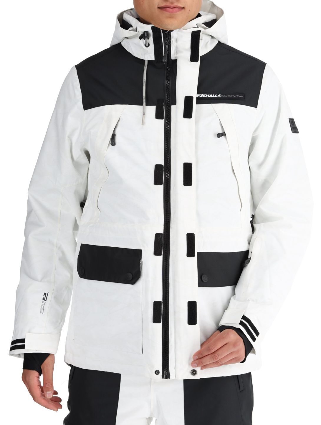 Rehall, Bruce-R veste de ski hommes White Mountains blanc 