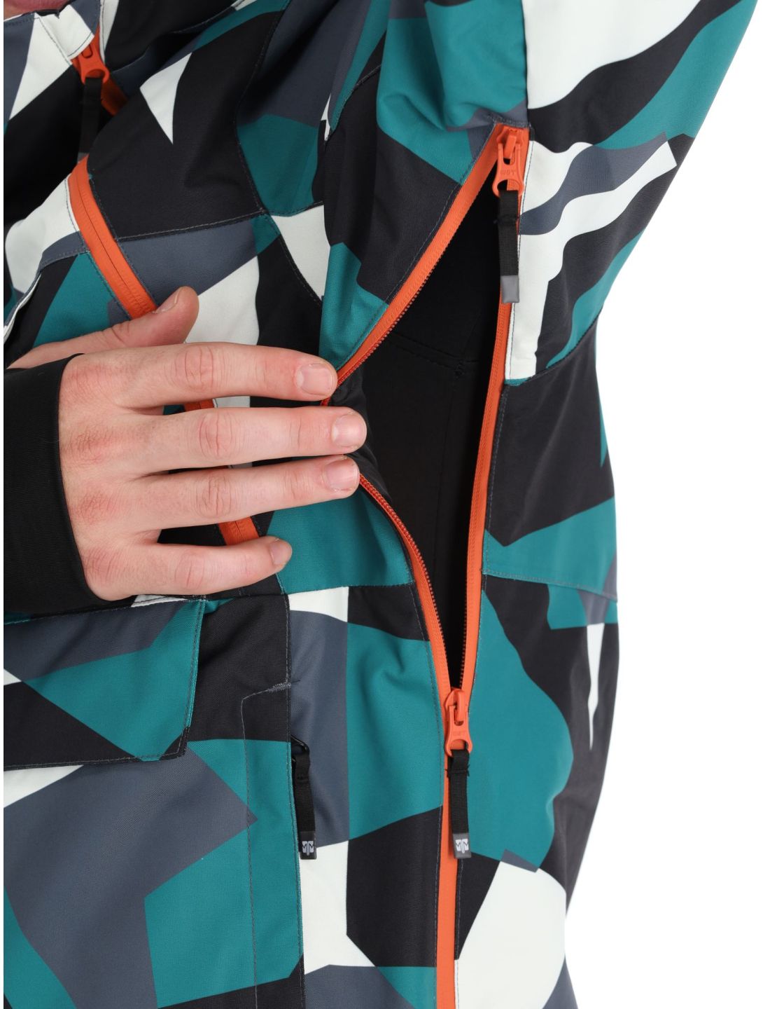 Rehall, Buck-R veste de ski hommes Camo teal green noir, vert 