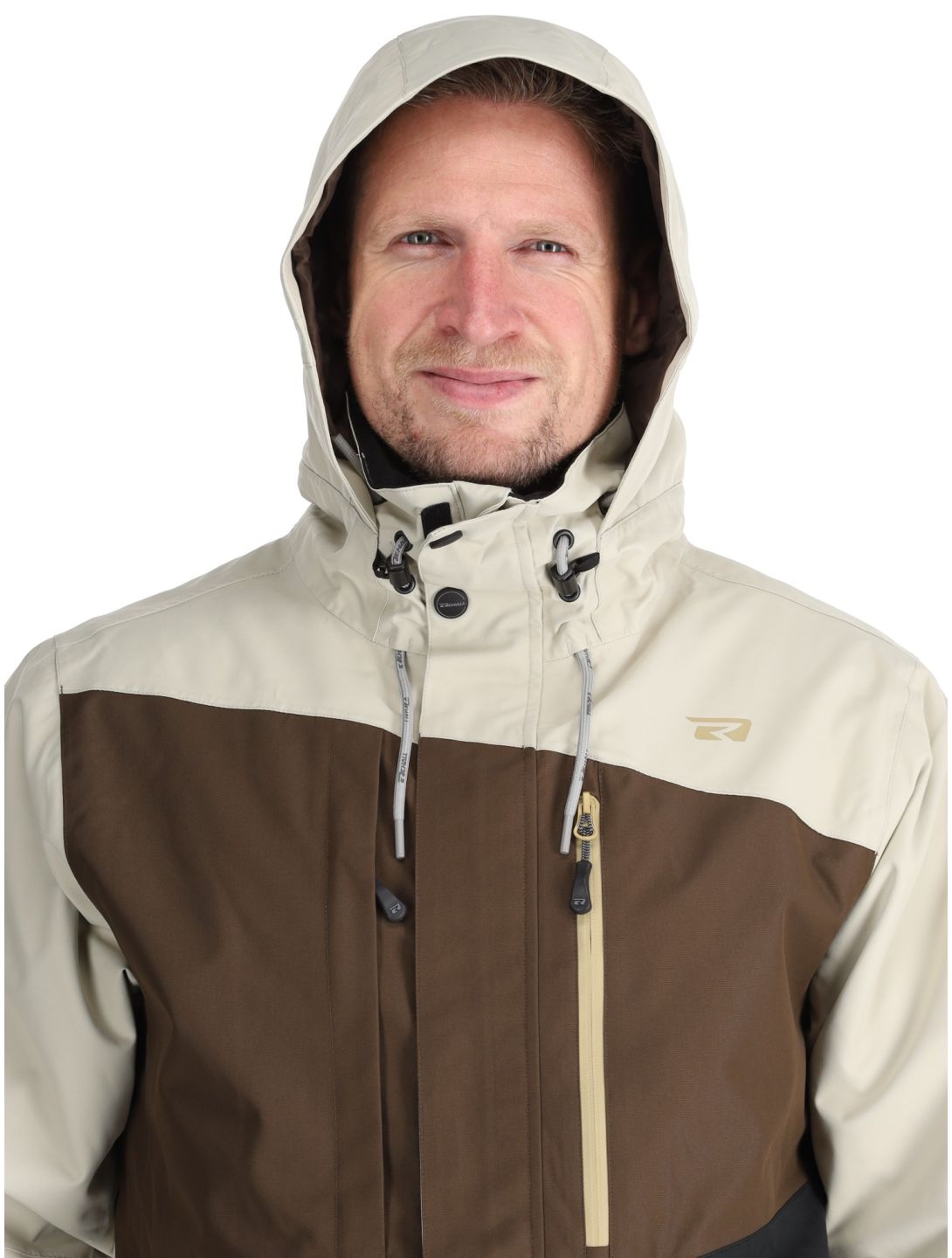 Rehall, Canlaon-R veste de ski hommes Gravel Stone beige, brun, noir 